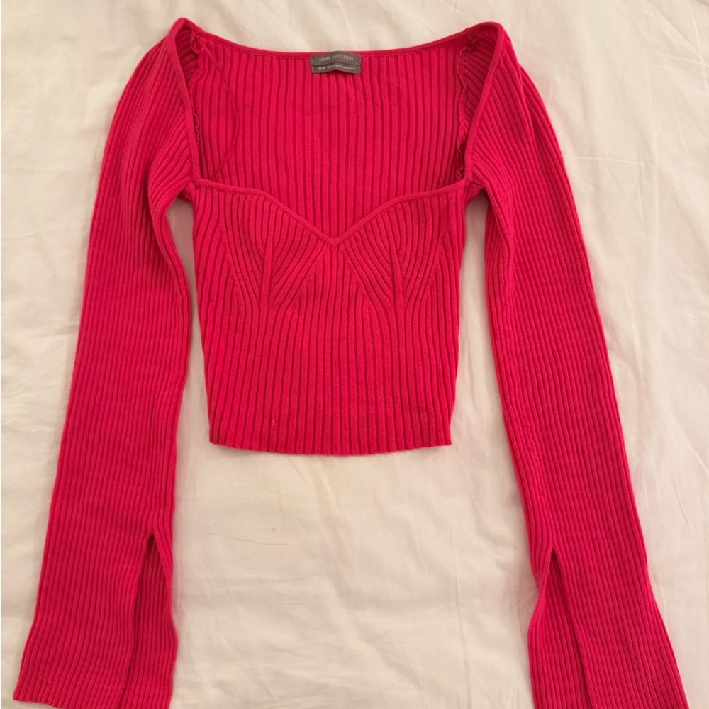 Urban Outfitters Pink Ribbed Top